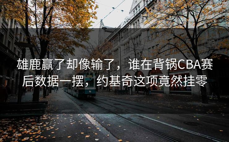 雄鹿赢了却像输了，谁在背锅CBA赛后数据一摆，约基奇这项竟然挂零